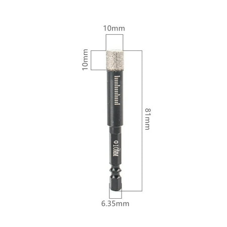 6/8/10/12/14mm Diamond Dry Drill Bits Hole Saw Cutter for Marble Ceramic Tile