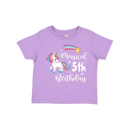 Inktastic Magical 5th Birthday Rainbow Unicorn with Star Gift Toddler Boy or Toddler Girl T-Shirt
Inktastic Magical 5th Birthday Rainbow Unicorn with Star Gift Toddler Boy or Toddler Girl T-Shirt