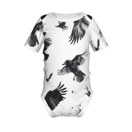 Adobk Monochrome Flying Ravens Print Baby Climbing Clothes Jumpsuit Rompers Classic Rompers Child Short sleeve Bodysuits-6 Months
Adobk Monochrome Flying Ravens Print Baby Climbing Clothes Jumpsuit Rompers Classic Rompers Child Short sleeve Bodysuits-6 Months