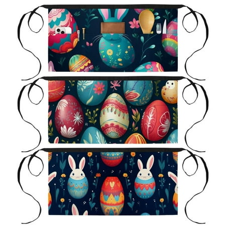 Easter Art Apron with 3 Pockets Printed Design - Waitress Apron Half Aprons for Painting and Crafting
Easter Art Apron with 3 Pockets Printed Design - Waitress Apron Half Aprons for Painting and Crafting