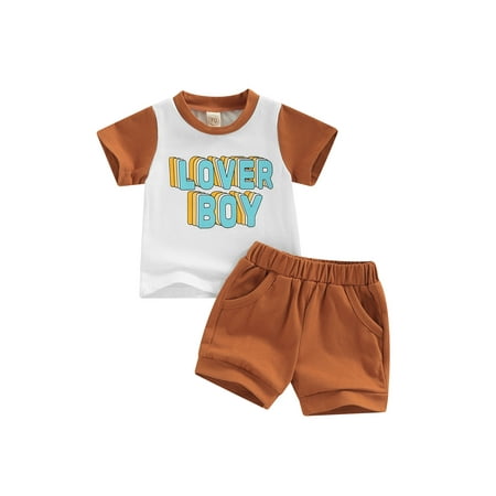 xkwyshop Newborn Baby Boy Clothes Summer Letter Print Short Sleeve T-shirt Tops Shorts Pants Casual Outfits 6-12 Months
xkwyshop Newborn Baby Boy Clothes Summer Letter Print Short Sleeve T-shirt Tops Shorts Pants Casual Outfits 6-12 Months