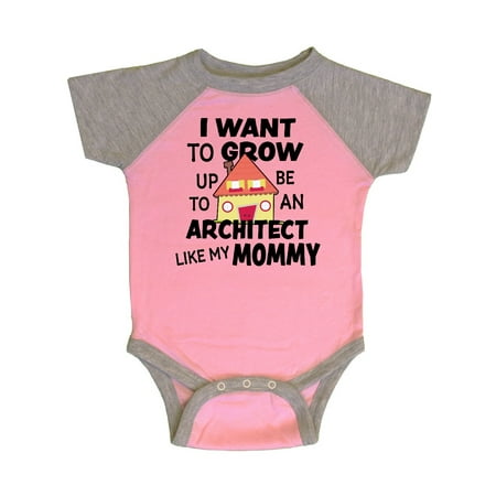 Inktastic I Want To Grow up To Be An Architect Like My Mommy Gift Baby Boy or Baby Girl Bodysuit