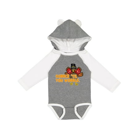 Inktastic Gobble Til You Wobble Gift Baby Boy or Baby Girl Long Sleeve Bodysuit