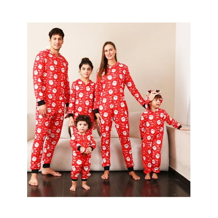 Huakaishijie Family Christmas Pjs Matching Sets Antler Hooded Jumpsuits Xmas Pajamas for Sleepwear
Huakaishijie Family Christmas Pjs Matching Sets Antler Hooded Jumpsuits Xmas Pajamas for Sleepwear