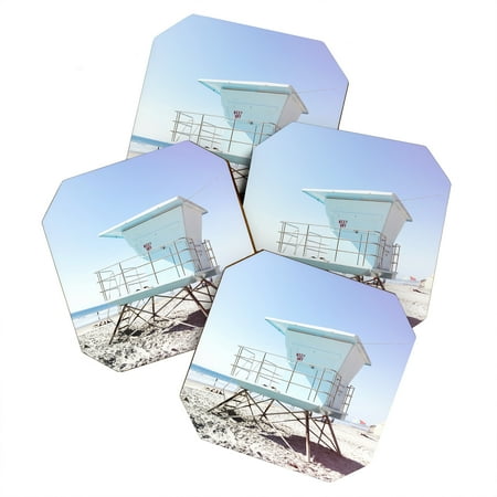 Society6 Bree Madden Beach Dayz Set of 4 Coasters