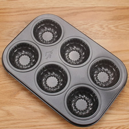 6 Cups Carbon Steel Baking Mold High Hardness and Nonstick Cake Pans Bakeware for DIY Craft
6 Cups Carbon Steel Baking Mold High Hardness and Nonstick Cake Pans Bakeware for DIY Craft