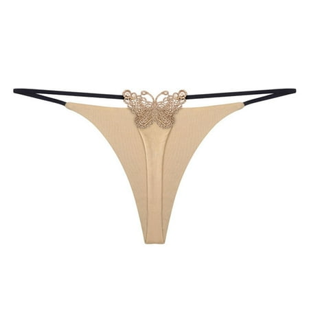 Sebtyili Women s Girl s New Cut Out Butterfly Pearl Thin Lace Thong Double Layer Thin Strap Thong Butterfly Embroidery Low Waist Bikini
Sebtyili Women s Girl s New Cut Out Butterfly Pearl Thin Lace Thong Double Layer Thin Strap Thong Butterfly Embroidery Low Waist Bikini