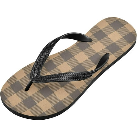 Brown Plaid Flip Flop Casual Non-slip Thong Sandals for Women Men Beach Summer Slippers XS Indoor Outdoor
Brown Plaid Flip Flop Casual Non-slip Thong Sandals for Women Men Beach Summer Slippers XS Indoor Outdoor
