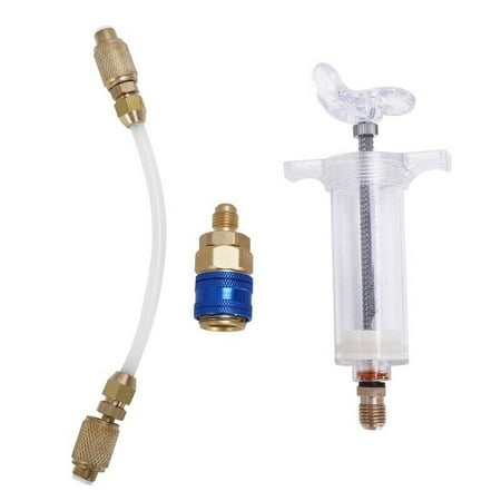 RANMEI Oil / Paint Fabric 30ml Injector 1/4 Inch SAE R134a With Low Side Quick Hit
RANMEI Oil / Paint Fabric 30ml Injector 1/4 Inch SAE R134a With Low Side Quick Hit
