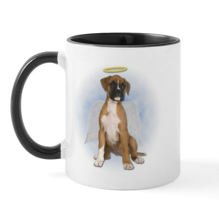 CafePress - Angel Boxer Puppy Mug - 11 oz Ceramic Mug - Novelty Coffee Tea Cup