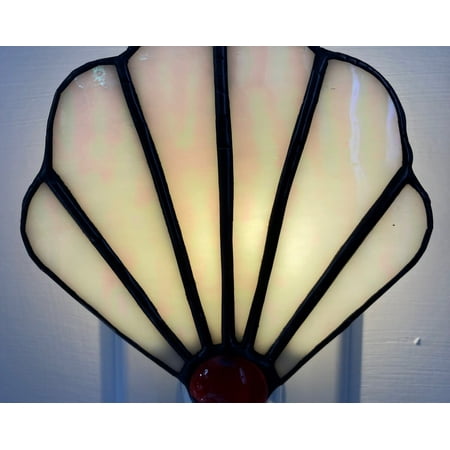 Stained Glass Sea Shell Night Light red glass gem switch control and bulb detachable stained glass cover. Free Shipping!
Stained Glass Sea Shell Night Light red glass gem switch control and bulb detachable stained glass cover. Free Shipping!