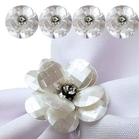 Maison Charlo | Set of 4 Delicate Ice Pearl Flower Napkin Rings | Perfect for Easter Mother s Day Christmas New Year Weddings Banquets Birthdays
Maison Charlo | Set of 4 Delicate Ice Pearl Flower Napkin Rings | Perfect for Easter Mother s Day Christmas New Year Weddings Banquets Birthdays