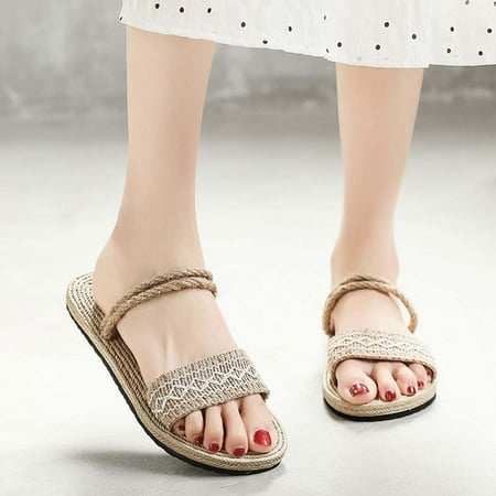 YOTAMI Sandals for Women 2022 Flat Shoes Imitation Straw Women s Flip Flops Outside Wear Beach Casual Sandals Beige
YOTAMI Sandals for Women 2022 Flat Shoes Imitation Straw Women s Flip Flops Outside Wear Beach Casual Sandals Beige