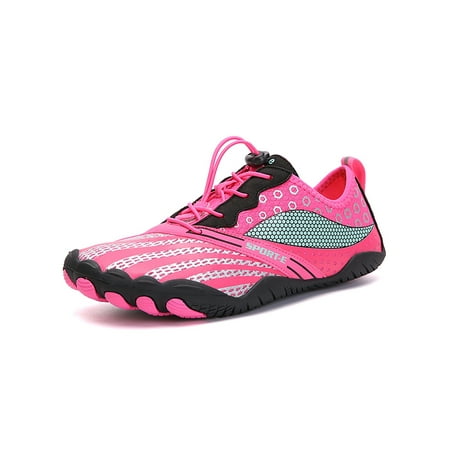 Rotosw Women Men Aqua Socks Quick Dry Beach Shoe Drawstring Water Shoes Slip-Resistant Barefoot Sneakers Climbing Comfort Rose Red 8.5
Rotosw Women Men Aqua Socks Quick Dry Beach Shoe Drawstring Water Shoes Slip-Resistant Barefoot Sneakers Climbing Comfort Rose Red 8.5