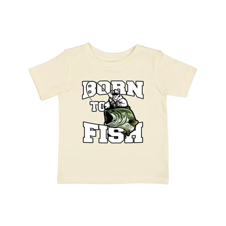 Inktastic Born to Fish Gift Baby Boy or Baby Girl T-Shirt