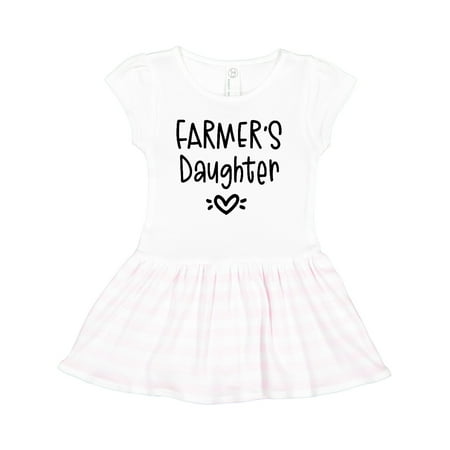 Inktastic Farmer s Daughter Heart Design Gift Toddler Girl Dress