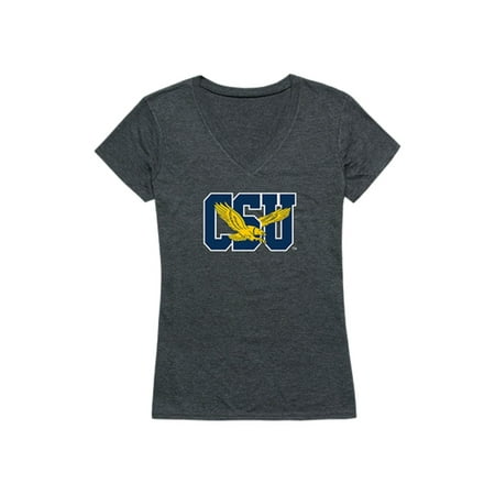 CSU Coppin State University Womens Cinder T-Shirt Heather Charcoal