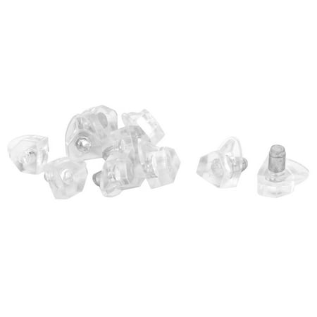 5mm Pin Clear Plastic Shelf Studs Support Holder 10pcs
5mm Pin Clear Plastic Shelf Studs Support Holder 10pcs