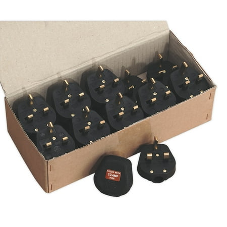 Sealey Pl13/320 Resilient Plug 13Amp Heavy-Duty Pack Of 20