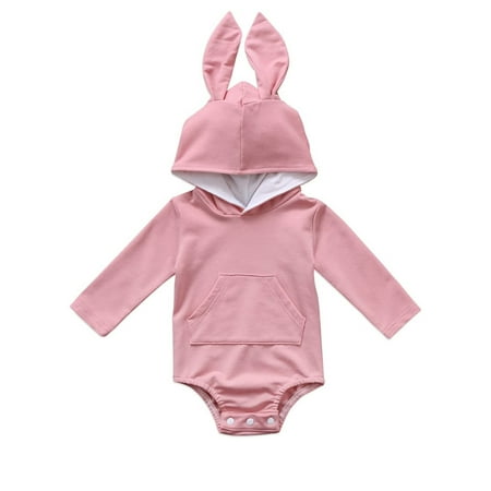 EYIIYE Newborn Baby Girls Boys Easter Rabbit Hooded Romper Bodysuit Outfit 0-24 Months
EYIIYE Newborn Baby Girls Boys Easter Rabbit Hooded Romper Bodysuit Outfit 0-24 Months