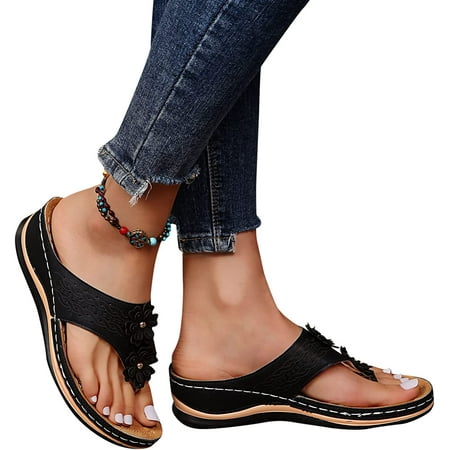 Sandals for Women Arch Support Rhinestones Dressy Wedge Sandals Casual Summer Open Toe Slide Sandals
Sandals for Women Arch Support Rhinestones Dressy Wedge Sandals Casual Summer Open Toe Slide Sandals