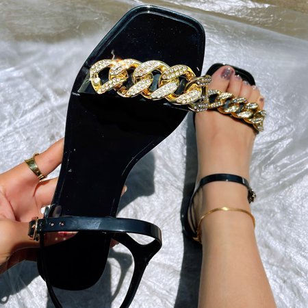 Ykohkofe Women Flat Chain Sandals Beach Sandals Fashion Flat Summer Casual Fashion Sandals Beach Sandals
Ykohkofe Women Flat Chain Sandals Beach Sandals Fashion Flat Summer Casual Fashion Sandals Beach Sandals