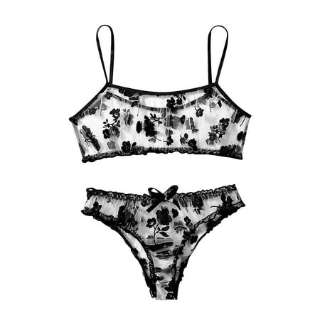 KUNPENG Women s Erotic Lingerie Two Piece Flocking Mesh Seductive Erotic Lingerie Valentine s Nightgown Pajamas Black / S
KUNPENG Women s Erotic Lingerie Two Piece Flocking Mesh Seductive Erotic Lingerie Valentine s Nightgown Pajamas Black / S