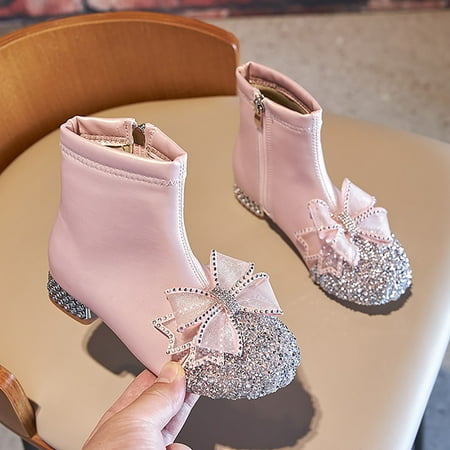 kpoplk Sandals For Boys Leather Shoes For Girls Glitter Ankle Boots Kids Low Heel Dress Booties Fashion Toddler Girls Shoes(Pink)
kpoplk Sandals For Boys Leather Shoes For Girls Glitter Ankle Boots Kids Low Heel Dress Booties Fashion Toddler Girls Shoes(Pink)