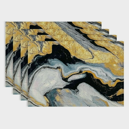 Pratyus 4PCS Swirl Pattern Linen Indoor Outdoor Table Placemat Set for Birthday Parties Christmas Restaurants Home Decoration 18x12in 
Pratyus 4PCS Swirl Pattern Linen Indoor Outdoor Table Placemat Set for Birthday Parties Christmas Restaurants Home Decoration 18x12in