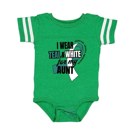 Inktastic I Wear Teal and White for My Aunt Cervical Cancer Awareness Gift Baby Boy or Baby Girl Bodysuit
Inktastic I Wear Teal and White for My Aunt Cervical Cancer Awareness Gift Baby Boy or Baby Girl Bodysuit