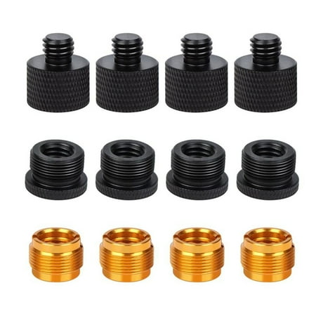 12 Pieces Mic Thread Adapter Set Mic Stand Adapter 5/8 Female To 3/8 Male and 3/8 Female To 5/8 Male Screw Adapter
12 Pieces Mic Thread Adapter Set Mic Stand Adapter 5/8 Female To 3/8 Male and 3/8 Female To 5/8 Male Screw Adapter
