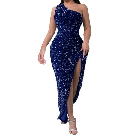 Women s Dress Shoes New Women Spring Fashion Sequins One Shoulder Sleeveless Slit Dress Solid Color
Women s Dress Shoes New Women Spring Fashion Sequins One Shoulder Sleeveless Slit Dress Solid Color