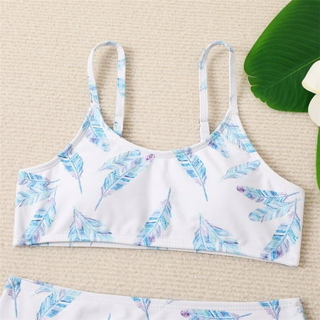 Gubotare Summer Big Kids Girls Bathing Suits 2 Piece Swimsuit Kids Feather Print Bikini Set Swimwear 6 Girl Bathing Suits Size 12 Blue 7-8 Years
Gubotare Summer Big Kids Girls Bathing Suits 2 Piece Swimsuit Kids Feather Print Bikini Set Swimwear 6 Girl Bathing Suits Size 12 Blue 7-8 Years