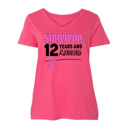Inktastic Breast Cancer Survivor 12 Years and Running with Pink Ribbon Women s Plus Size V-Neck
Inktastic Breast Cancer Survivor 12 Years and Running with Pink Ribbon Women s Plus Size V-Neck
