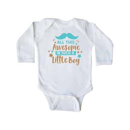 Inktastic All This Awesome In Such A Little Boy - Blue Brown Gift Baby Boy Long Sleeve Bodysuit
Inktastic All This Awesome In Such A Little Boy - Blue Brown Gift Baby Boy Long Sleeve Bodysuit