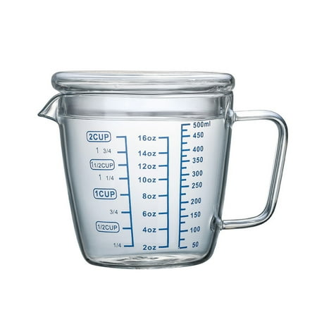 NUOLUX 1PC Heat Resistant Glass Measuring Cup Children s Milk Cup Microwave Measuring Cup Transparent Scale Cup (500ml with Lid)
NUOLUX 1PC Heat Resistant Glass Measuring Cup Children s Milk Cup Microwave Measuring Cup Transparent Scale Cup (500ml with Lid)