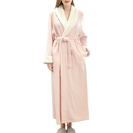 Long Robe Warm Keeping Full Length Bathrobe Winter Casual Warm Nightgown Skin-friendly Sleepwear Elastic Clothing
Long Robe Warm Keeping Full Length Bathrobe Winter Casual Warm Nightgown Skin-friendly Sleepwear Elastic Clothing