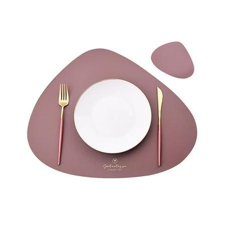 Gespout PU Leather Placemat and Coaster - Home Waterproof Heat-Resistant Heat resistant Wipeable Dining Table Mats for Home Kitchen Restaurant Indoor Outdoor45*37cm/13*10.6cm
Gespout PU Leather Placemat and Coaster - Home Waterproof Heat-Resistant Heat resistant Wipeable Dining Table Mats for Home Kitchen Restaurant Indoor Outdoor45*37cm/13*10.6cm