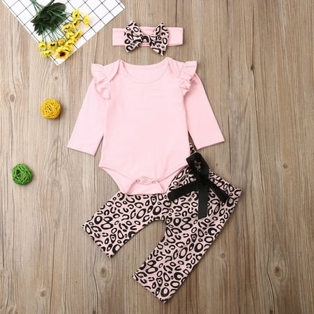 Newborn Baby Girls Clothes Long Sleeve Tops+Leopard Pants Headband Outfits Set
Newborn Baby Girls Clothes Long Sleeve Tops+Leopard Pants Headband Outfits Set