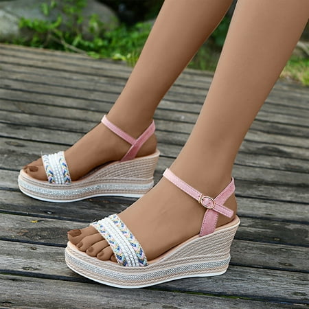 Hvyesh Platform Sandals for Women Dressy Summer Casual Sponge Cake Thick Sole Slippers Comfortable Slope Heel Outdoor Sandals Size 6.5
Hvyesh Platform Sandals for Women Dressy Summer Casual Sponge Cake Thick Sole Slippers Comfortable Slope Heel Outdoor Sandals Size 6.5