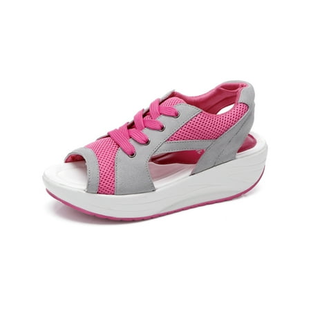 Lacyhop Womens Wedge Sandal Mesh Summer Shoes Peep Toe Platform Sandals Shopping Lightweight Casual Walking Shoe Breathable Cutout Rose Red 9
Lacyhop Womens Wedge Sandal Mesh Summer Shoes Peep Toe Platform Sandals Shopping Lightweight Casual Walking Shoe Breathable Cutout Rose Red 9