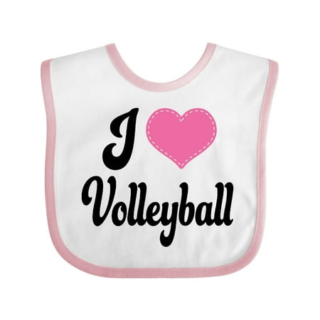 Inktastic Volleyball Baby Clothes Gift Baby Girl Bib