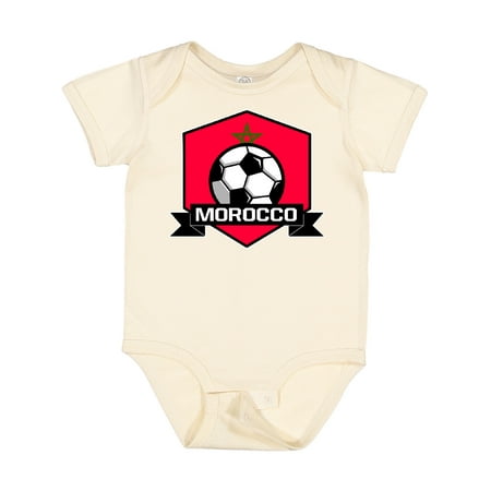 Inktastic Soccer Morocco Flag Banner Gift Baby Boy or Baby Girl Bodysuit