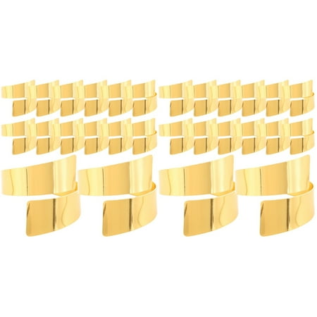 FRCOLOR 24 pcs Napkin Rings Golden Napkin Holder Rings Dinner Party Napkin Decorative Buckles
FRCOLOR 24 pcs Napkin Rings Golden Napkin Holder Rings Dinner Party Napkin Decorative Buckles