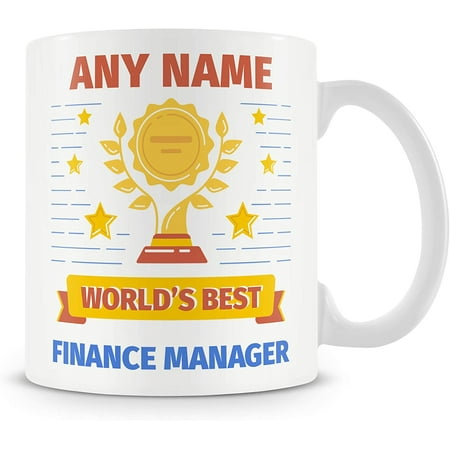 Finance Manager Mug - Worlds Best Award Personalised Cup Gift - Customise with Name
Finance Manager Mug - Worlds Best Award Personalised Cup Gift - Customise with Name