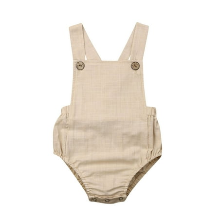 Calsunbaby Newborn Infant Baby Girls Boys Cotton Romper Sleeveless Sling Solid Color Jumpsuit Summer Sunsuit Yellow 12-18 Months
Calsunbaby Newborn Infant Baby Girls Boys Cotton Romper Sleeveless Sling Solid Color Jumpsuit Summer Sunsuit Yellow 12-18 Months