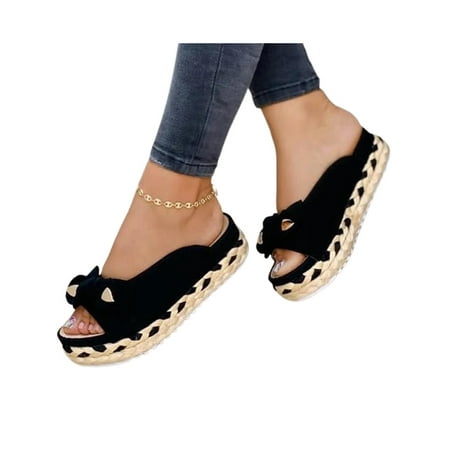 Shakub Womens Bowknot Slip On Espadrilles Summer Open Toe Slipper Casual Flatform Chunky Shoes
Shakub Womens Bowknot Slip On Espadrilles Summer Open Toe Slipper Casual Flatform Chunky Shoes