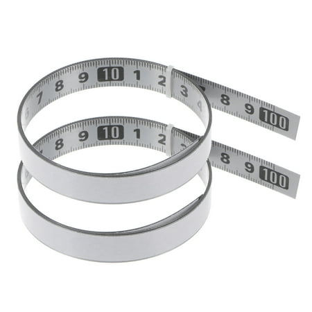 2 Pack Self Adhesive Tape Measure 100cm Metric Left to Right Reading Measuring Tape Steel Sticky Ruler Silver Tone
2 Pack Self Adhesive Tape Measure 100cm Metric Left to Right Reading Measuring Tape Steel Sticky Ruler Silver Tone