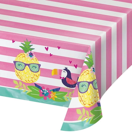 332426 Pineapple and friends Tablecover 102” Multicolor