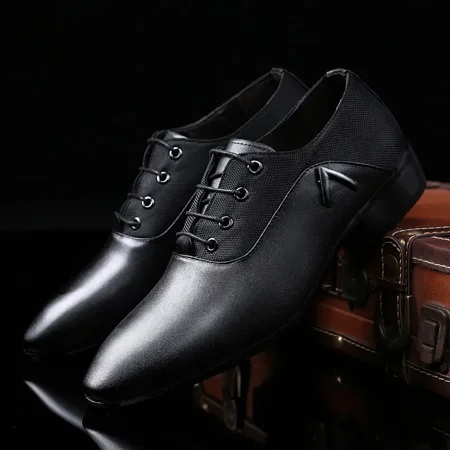 Men‘s Faux Leather Pointed Toe Oxfords Dress Shoes Comfortable Non-Slip Business Formal Shoes
Men‘s Faux Leather Pointed Toe Oxfords Dress Shoes Comfortable Non-Slip Business Formal Shoes
